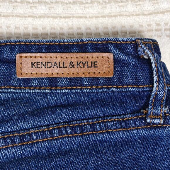 Kendall & Kylie High Rise Straight Leg Jeans Dark Wash Size 11/12 - Picture 6 of 10
